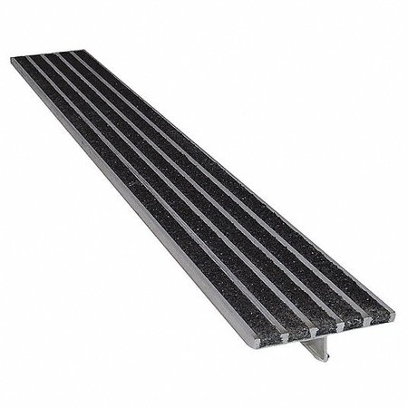 SUPERGRIT 3" Stair nosing-4'6" length Black 630A-BLA46